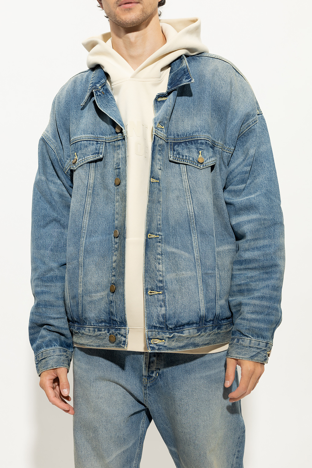 Fear Of God Essentials Blue Denim Jacket